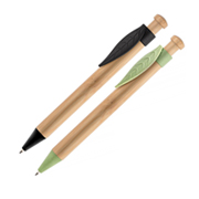 Bolígrafo ecológico con clip forma de hoja