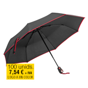 Paraguas plegable de fibra de vidrio