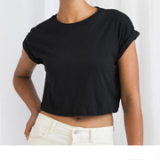 Camiseta mujer corta organica 130 grs.