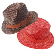 Sombrero de paja de colores para ferias 