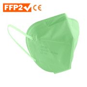Mascarillas FFP2 verdes homologadas autofiltrante 5 capas