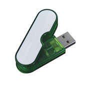 Memoria USB con clip girable para reclamo publicitario
