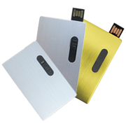 Tarjeta USB - Memoria retractil de aluminio