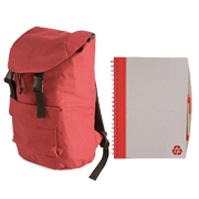 Pack de mochila moderna y cuaderno folio con boli