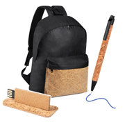 Set de mochila, memoria usb y bolígrafo