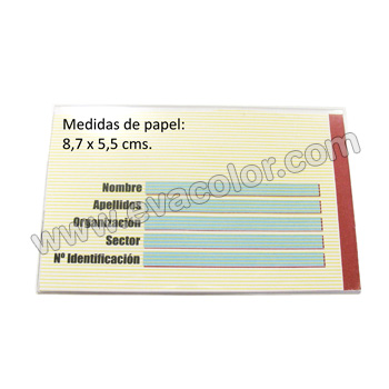 Acreditaciones y porta identificadores - tarjetas de plástico y tarj