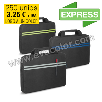 Bolsos y mochilas con logo para congresos y cursos en entrega express