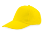 Gorra amarilla de algodon 5 paneles