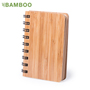 Libreta bolsillo de bambú